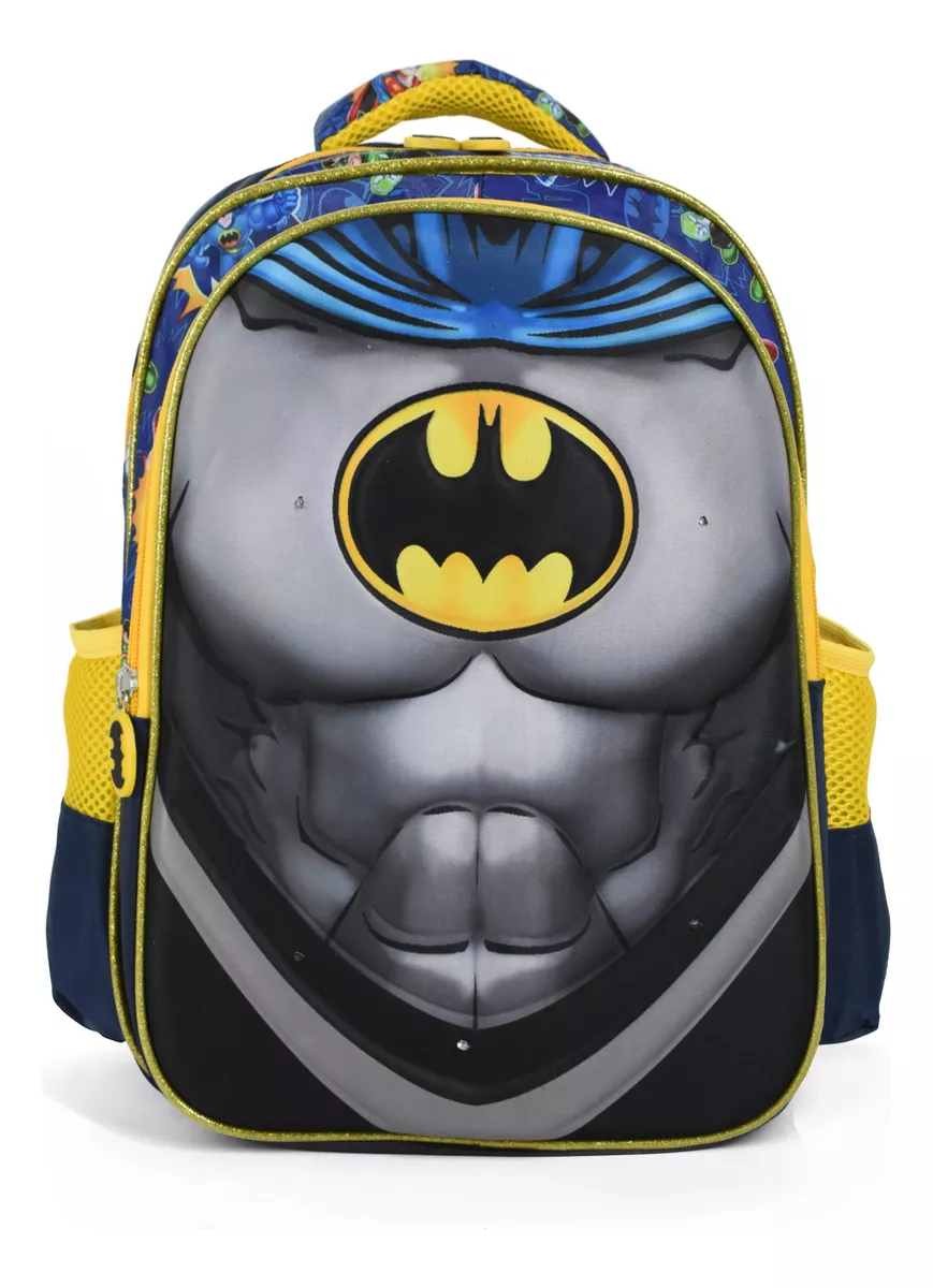 Mochila Niño Infantil Escolar Superheroes Luces Mch-60