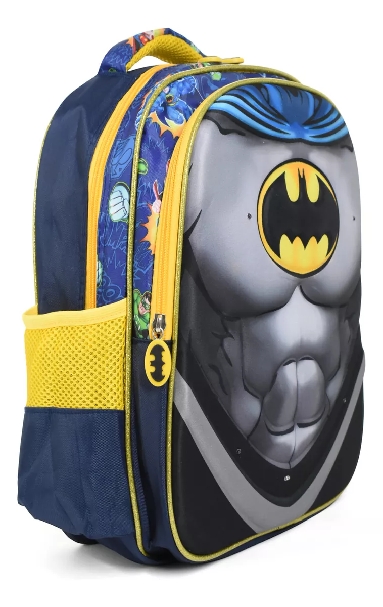 Mochila Niño Infantil Escolar Superheroes Luces Mch-60