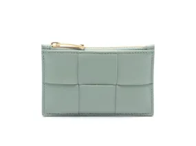 Monedero de cuero verde Bottega Veneta 