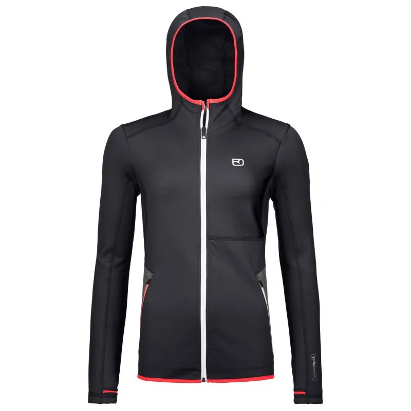 Mujer Ortovox FLEECE HOODY W (negro cuervo) polar