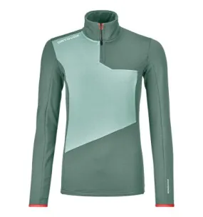 Mujer Ortovox Fleece Light Zip Neck (Artic Grey) jersey polar