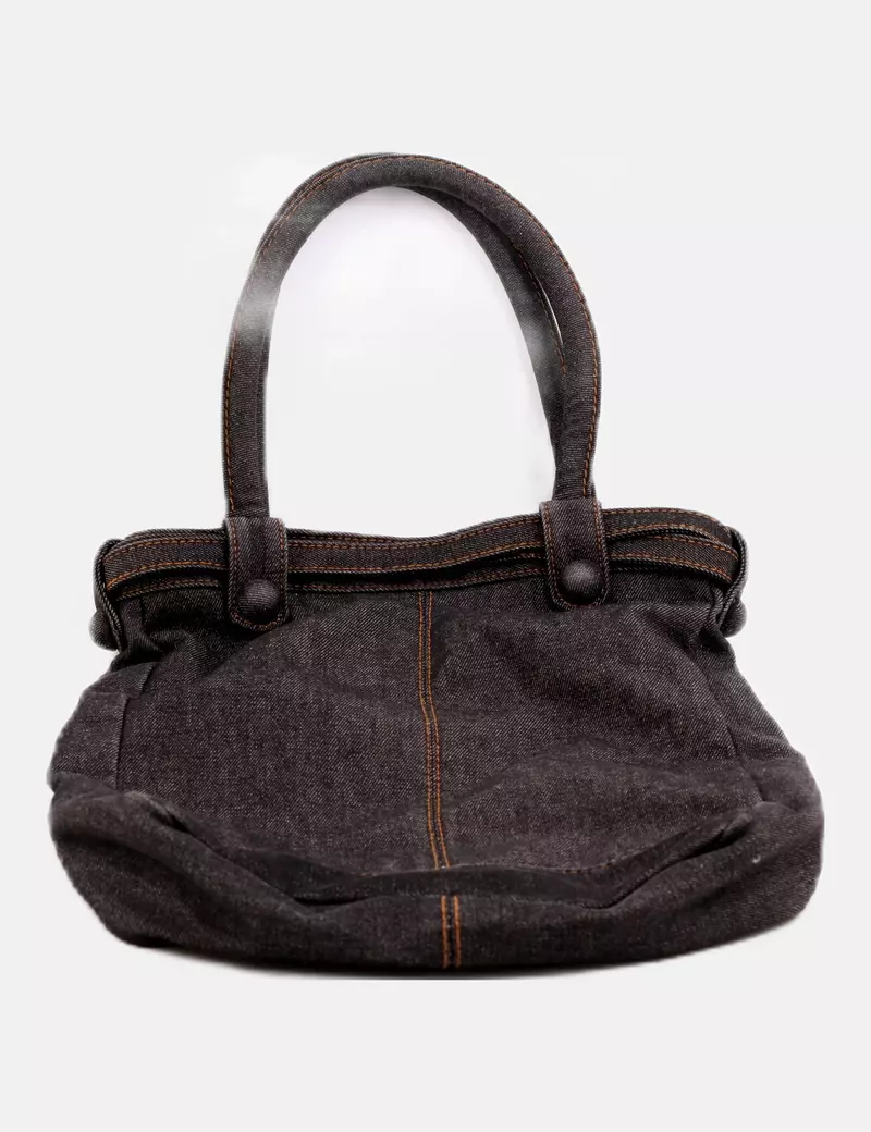 NoName Bolso denim negro