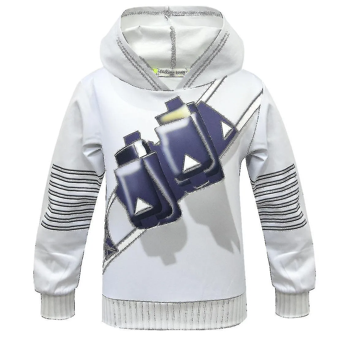 Nuevo 2023 Dj Marshmello Kids White 3D Printed Pullover Set Halloween Carnival Party Costume