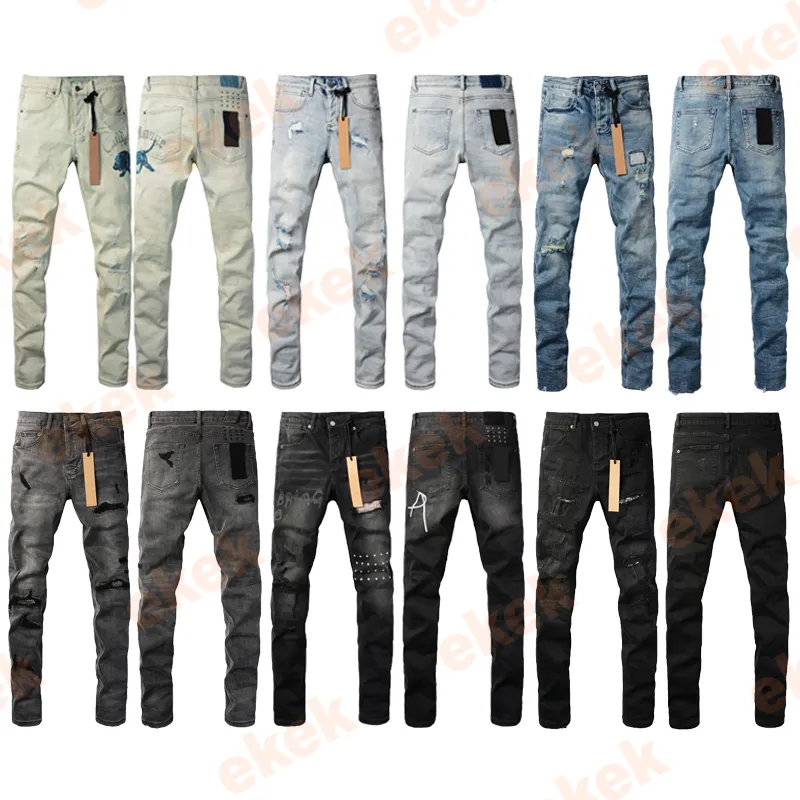 Nuevo Ksubi Jeans Designer Mens Jeans Fashion Fashion Pantalones Pantalones de pierna recta Mens Afortunados Pantalones de la cr