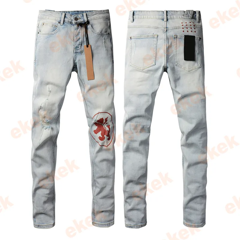 Nuevo Ksubi Jeans Designer Mens Jeans Fashion Fashion Pantalones Pantalones de pierna recta Mens Afortunados Pantalones de la cr