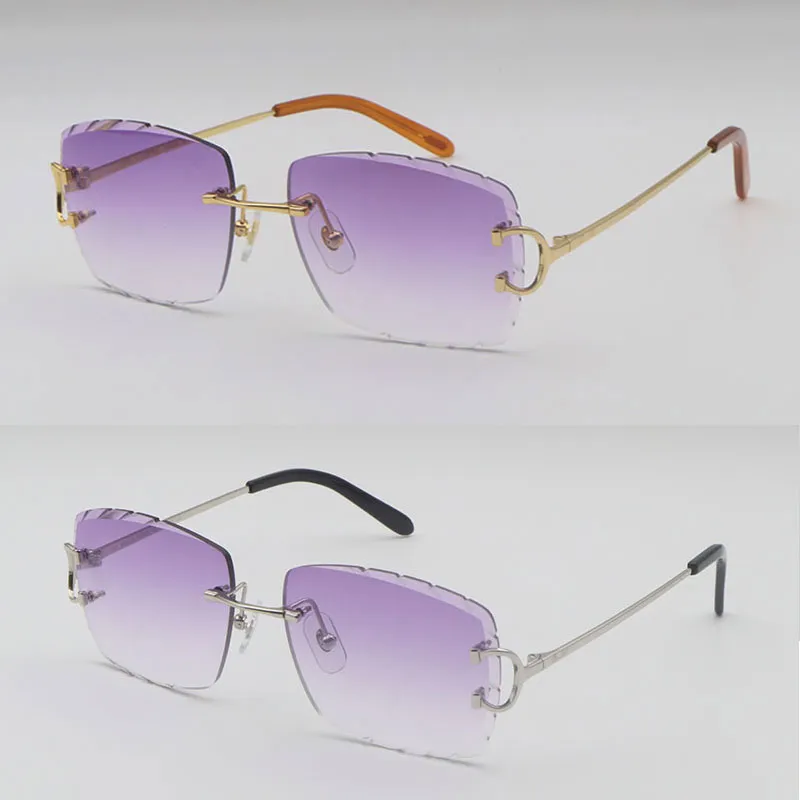 Outlet de fábrica Venta Mujer Hombre C Decoración Gafas de sol con montura de alambre para mujer Gafas sin montura para hombre G