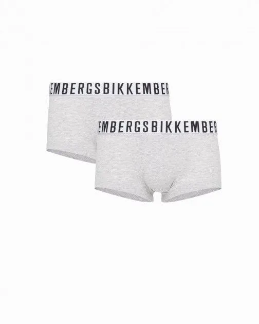 Pack 2 Calzoncillos Bikkembergs BKK1UTR01BI Gris