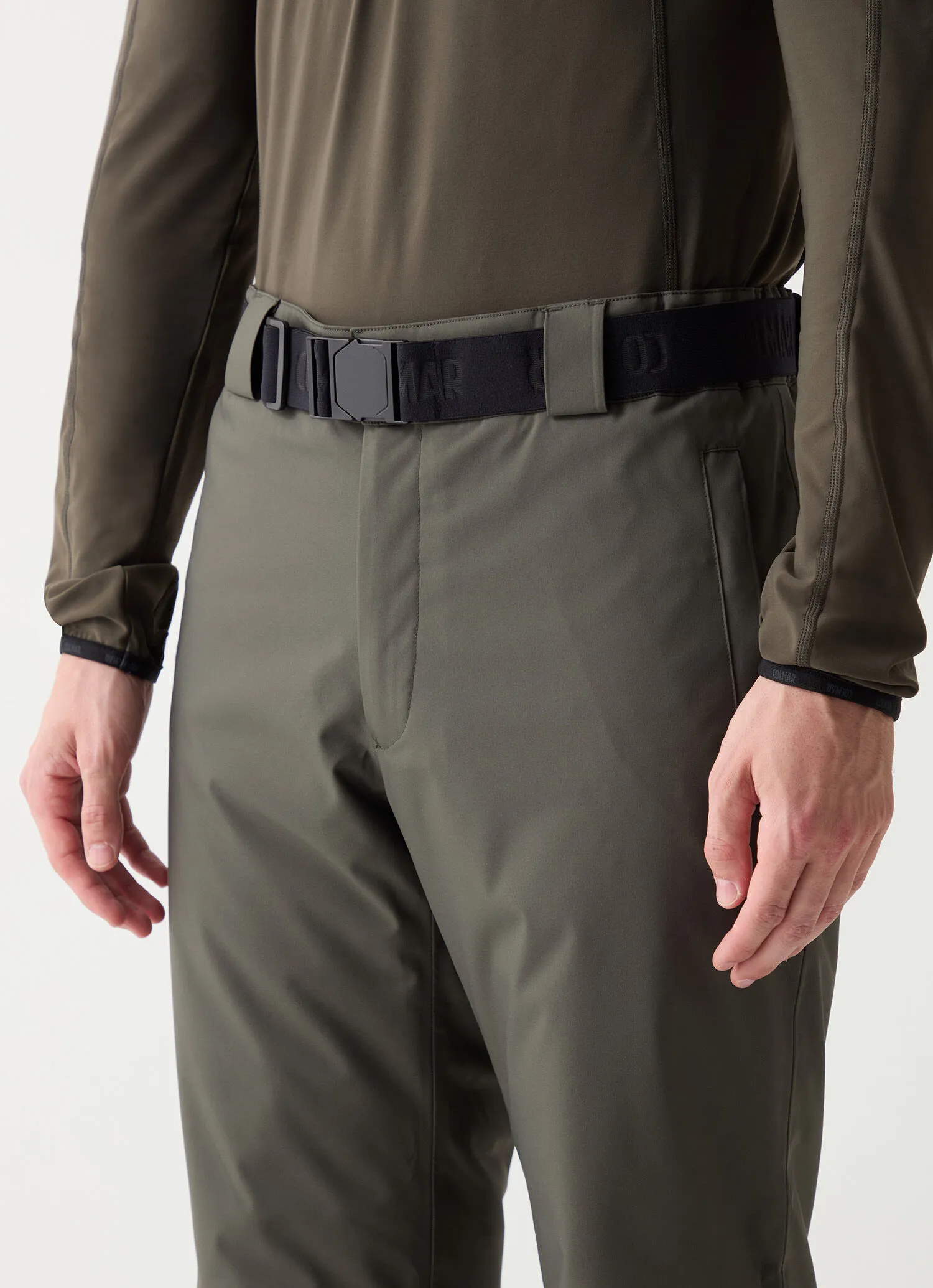 Pantalón de esquí relleno con cinturón