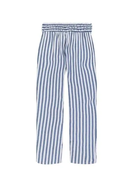 pantalon mayoral lino azul para niña