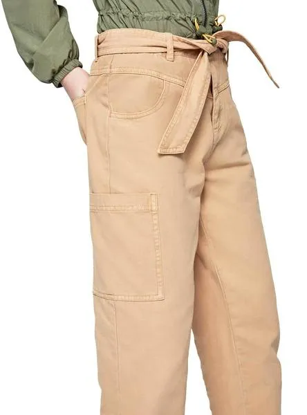 pantalon pepe jeans piti beige para niña