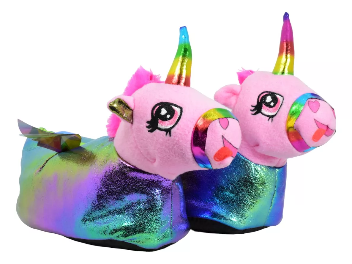 Pantufla Niños Liviana Cerrado Peluche Personajes Oferta