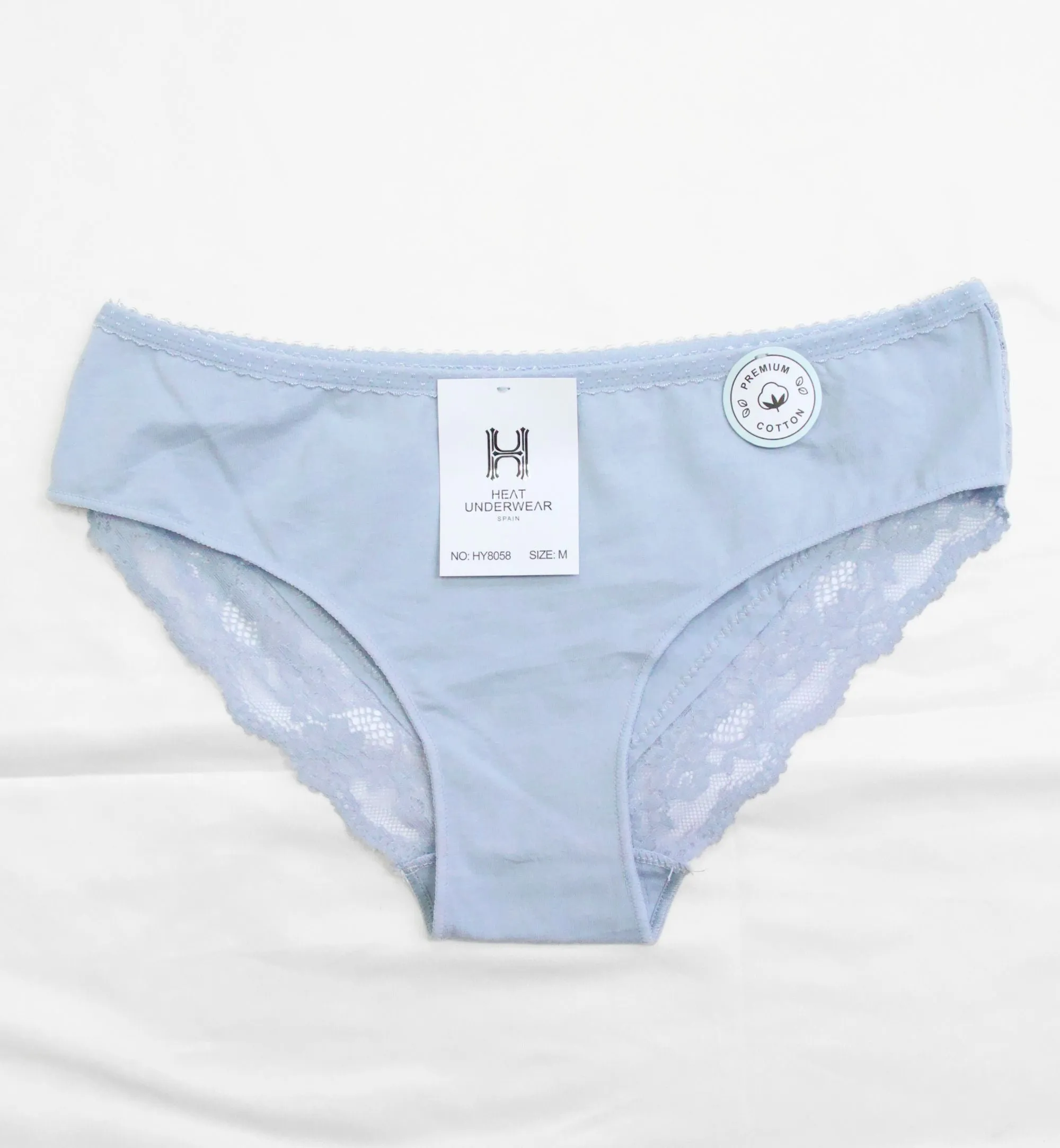 PANTY ALGODN CON  DETALLES DE ENCAJE HY8058