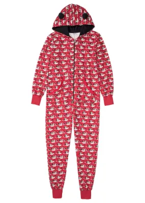 Pijama tipo mono infantil Rojo