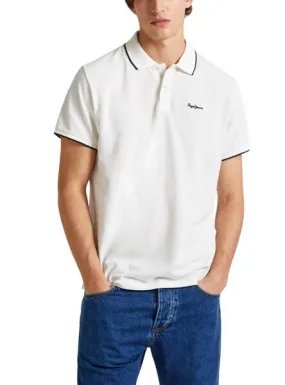 Polo Pepe Jeans Hans Blanco Para Hombre