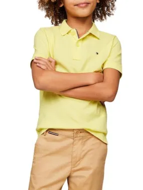 Polo Tommy Hilfiger Flag Amarillo Para Niño