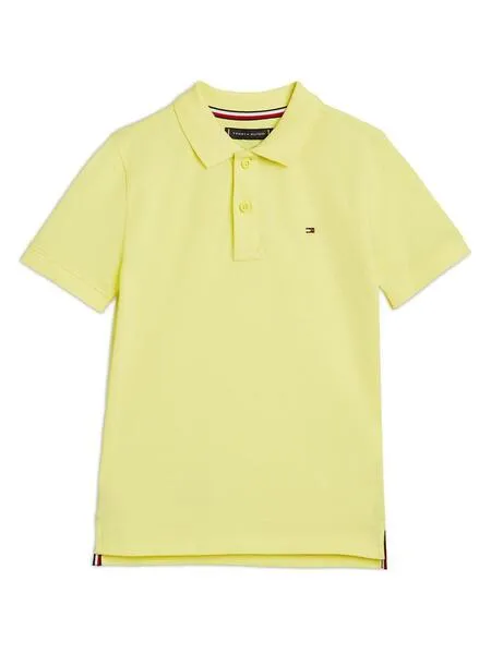 Polo Tommy Hilfiger Flag Amarillo Para Niño