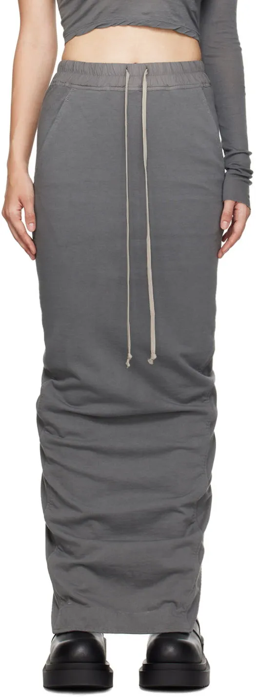 Rick Owens Porterville Pull On Pillar Maxi Skirt