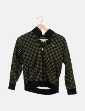 Rox Chaqueta negra estampado verde