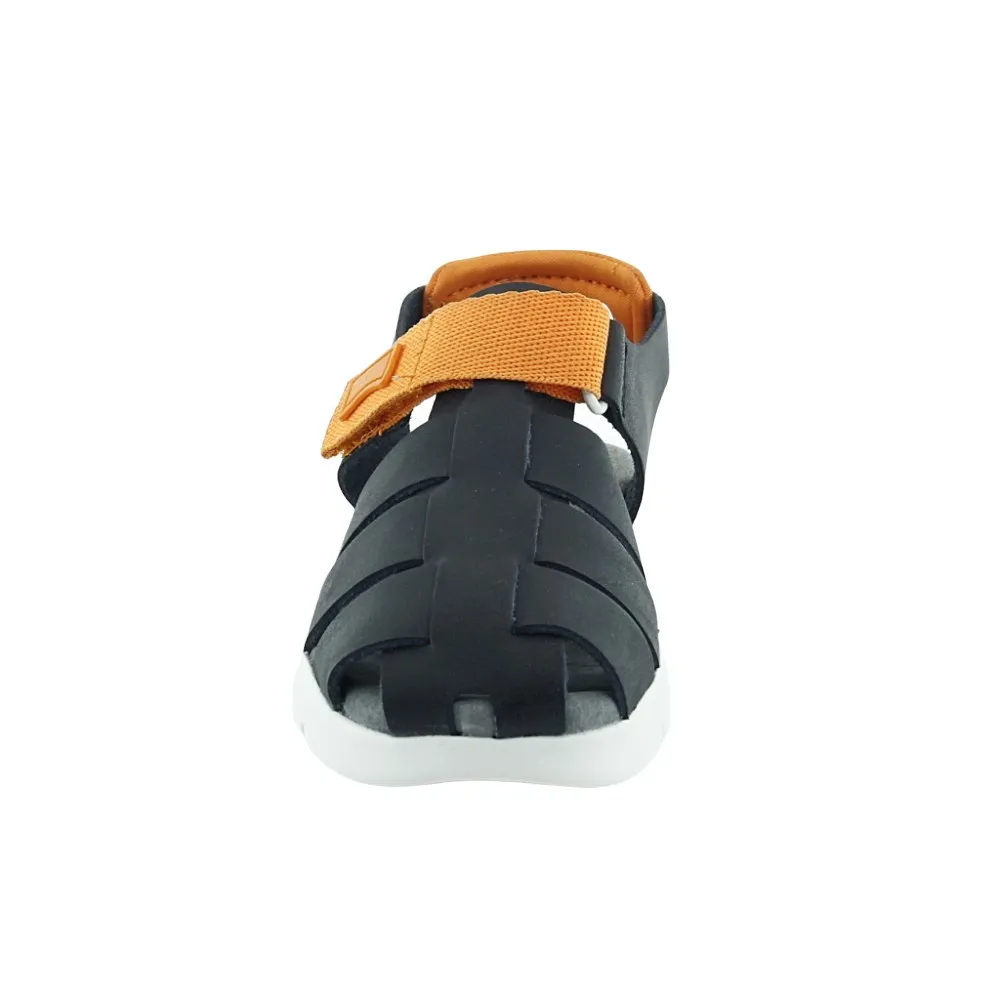 Sandalias Camper Oruga Negro-Naranja