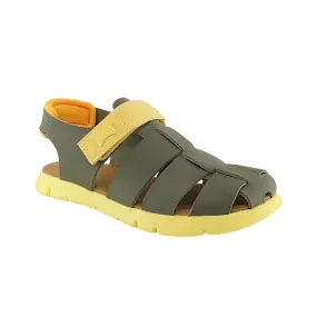 Sandalias Camper Oruga Verde-Amarillo