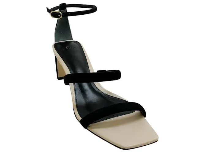 Sandalias Lally Pillar 60 de ante negro Alexandre Birman 