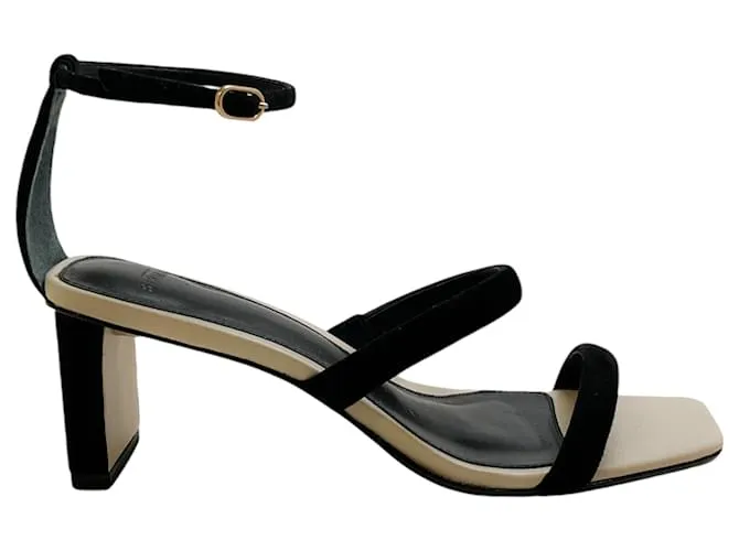 Sandalias Lally Pillar 60 de ante negro Alexandre Birman 