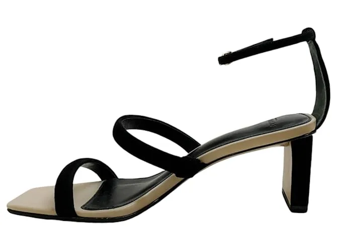 Sandalias Lally Pillar 60 de ante negro Alexandre Birman 