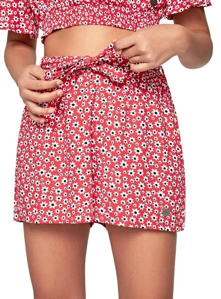 short pepe jeans catalina rojo para niña