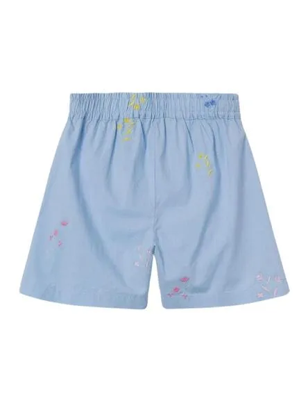 Shorts Name It Falower Azul Para Niña