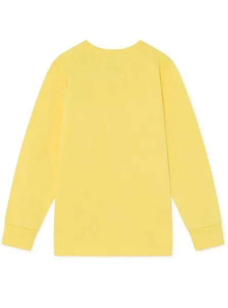 sudadera hackett logo amarillo para niño