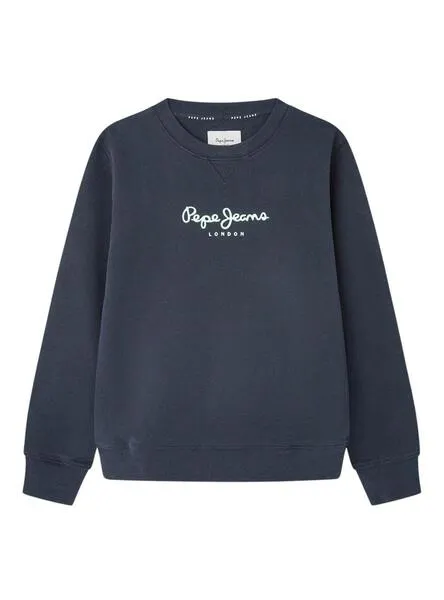 Sudadera Pepe Jeans Eddie Crew Marino Para Niño