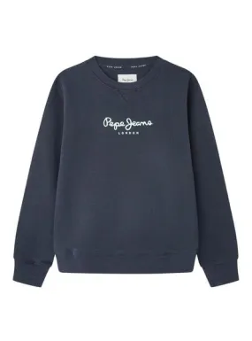 Sudadera Pepe Jeans Eddie Crew Marino Para Niño