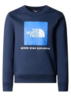 Sudadera The North Face Redbox Crew Azul De Niños