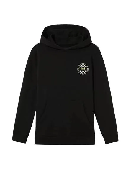 sudadera vans check negro para niño