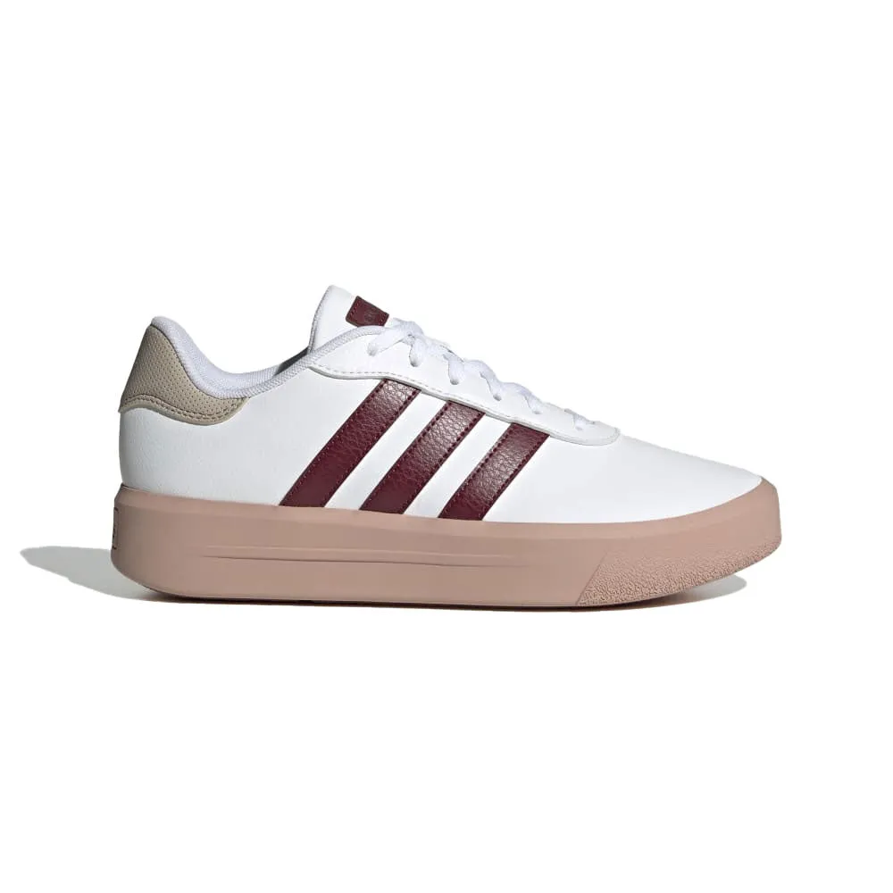 TENIS MUJER ADIDAS COURT  BLANCOVINOTINTO