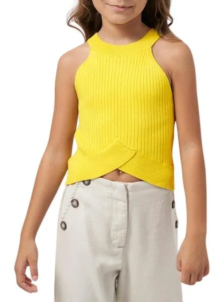 Top Mayoral Tricot Amarillo para Niña