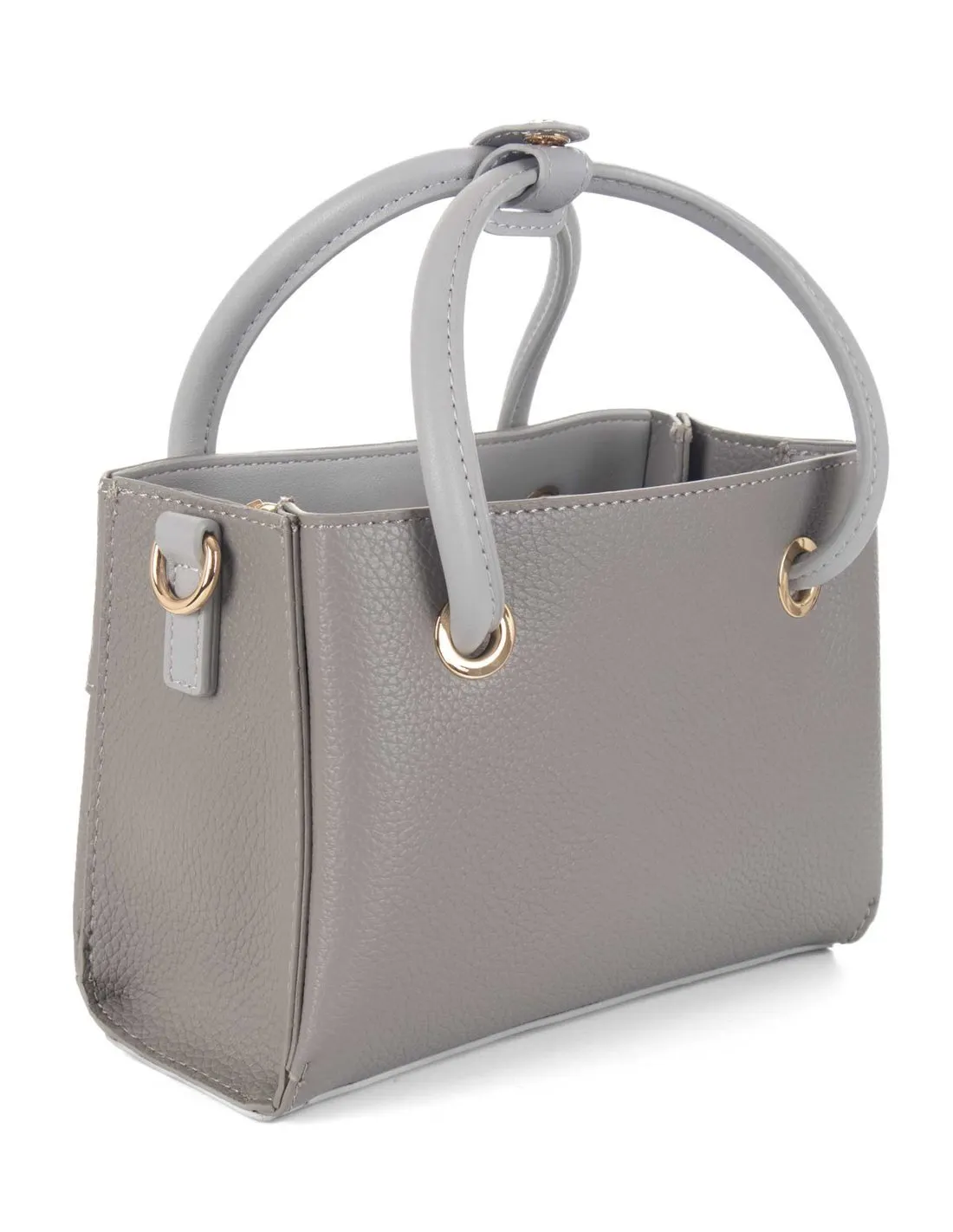VALENTINO  BOLSO MINI GRIS ALEXIA VBS5A805 