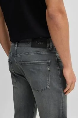 Vaqueros Delaware slim fit en denim elástico gris
