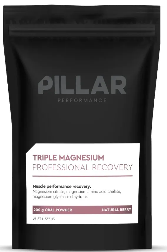 Vitaminas y minerales Pillar Performance Triple Magnesium Professional Recovery Powder Berry (200g) POUCH