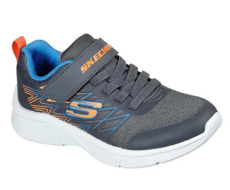 Zapatillas Skechers Microspec-Texlor Velcro Niños Gris/Azul