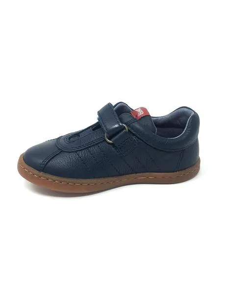 zapato azul camper velcro