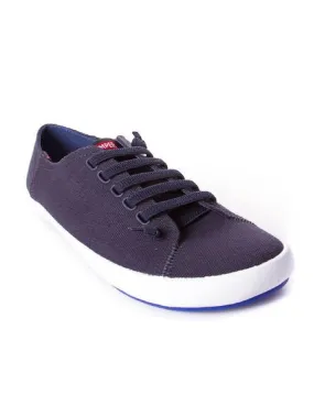 zapato camper peu rambla vulcanizado lona azul