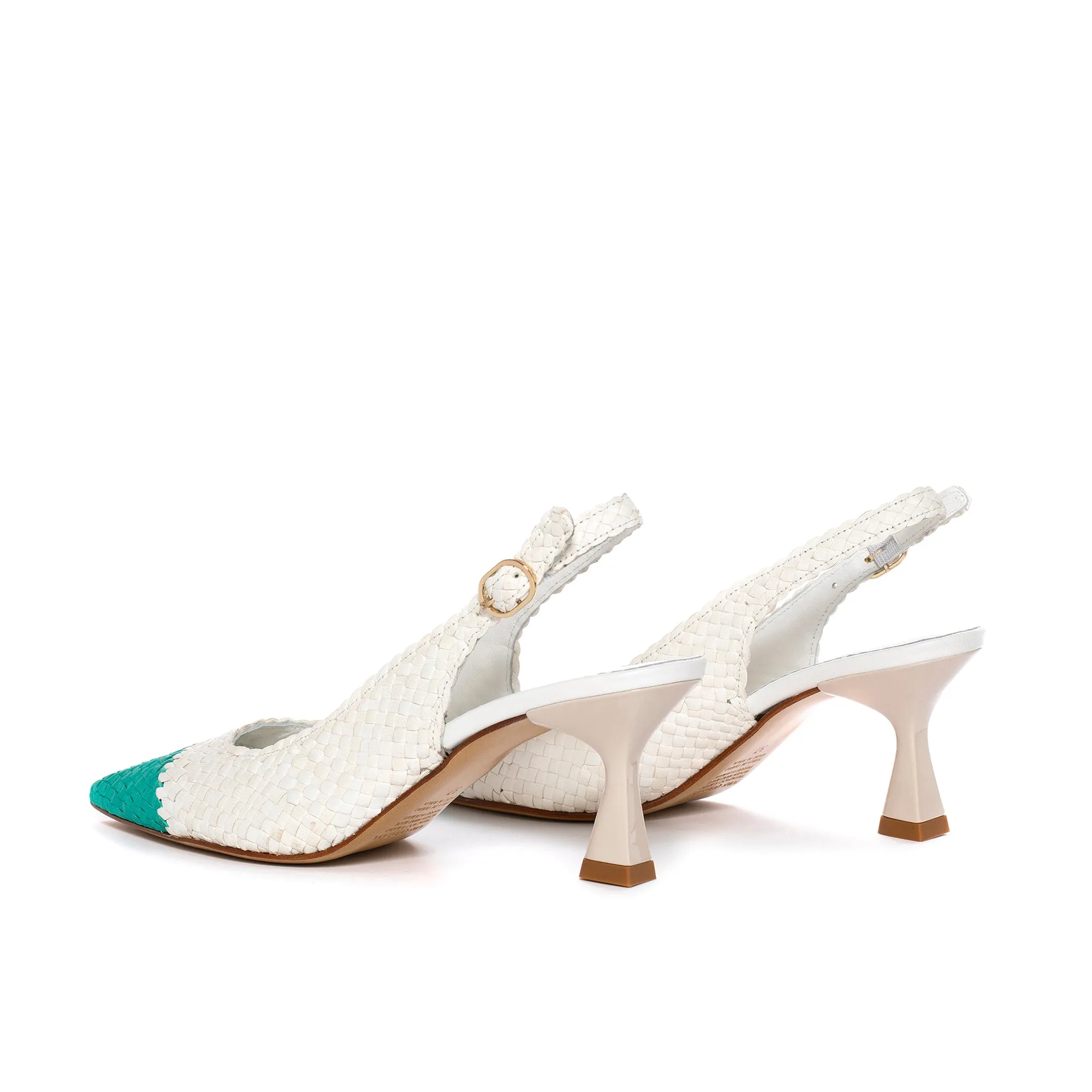 ZAPATO TACON MORITZ WET MILK & ESMERALDA